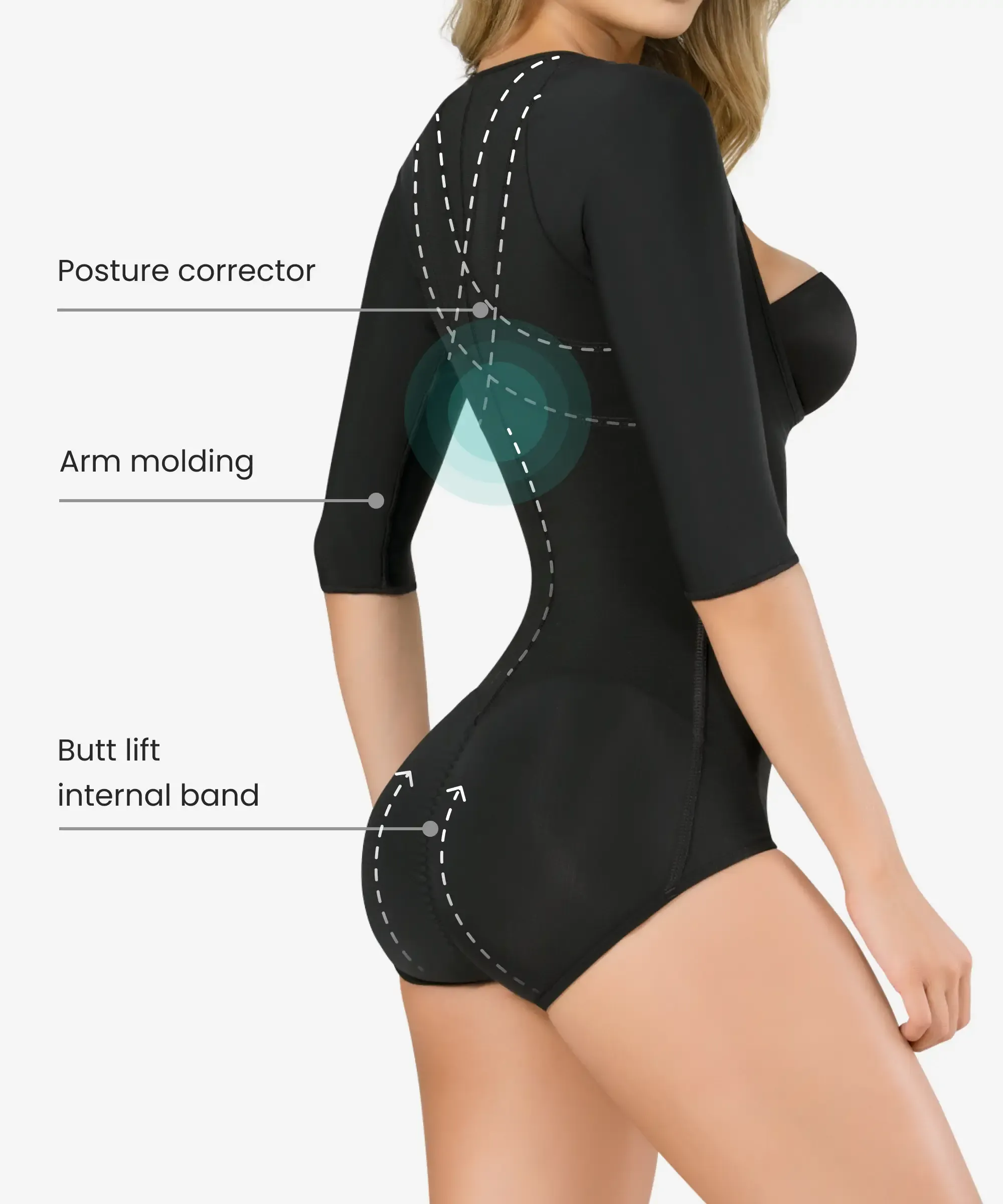 Arms and abdomen body shaper - Style 286