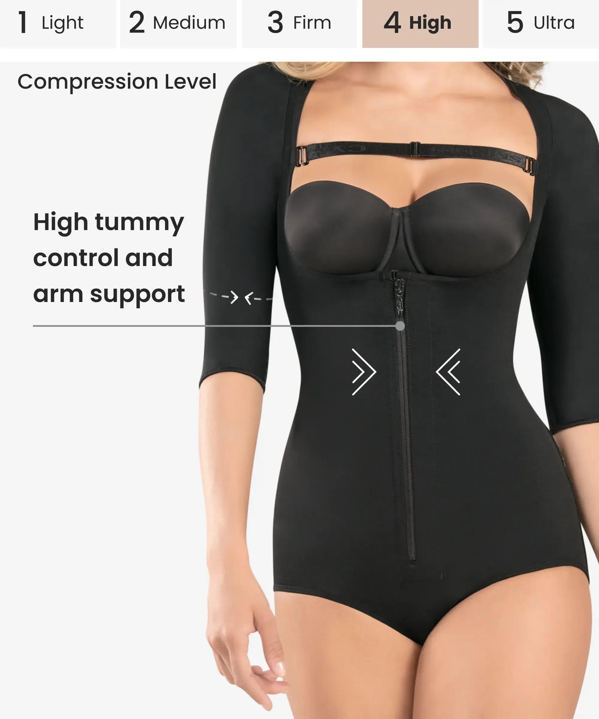 Arms and abdomen body shaper - Style 286