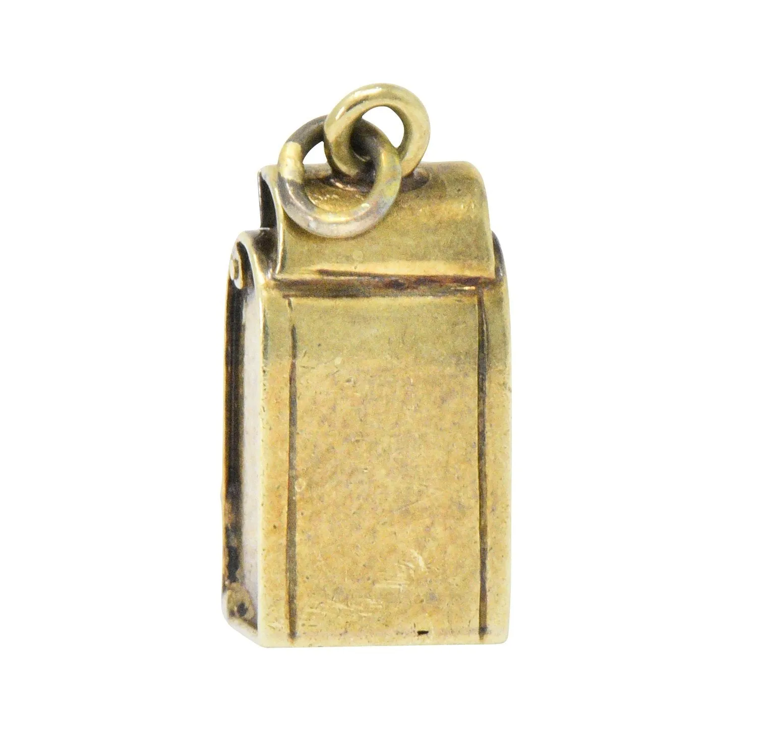 Art Nouveau 14 Karat Gold Mailbox Charm