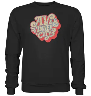 AV & the Inner City / Premium Sweatshirt with Orange and Yellow Logo
