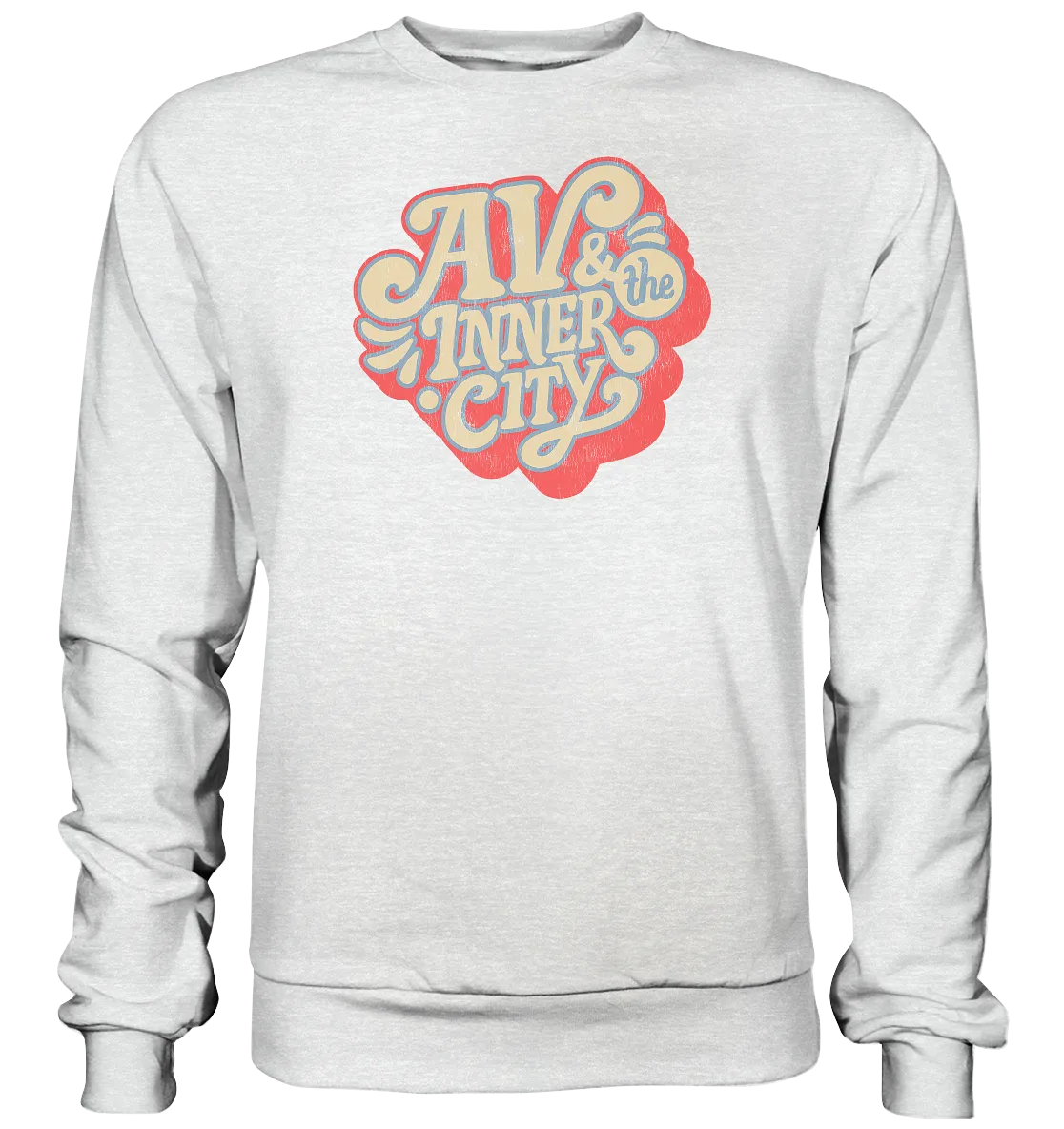 AV & the Inner City / Premium Sweatshirt with Orange and Yellow Logo