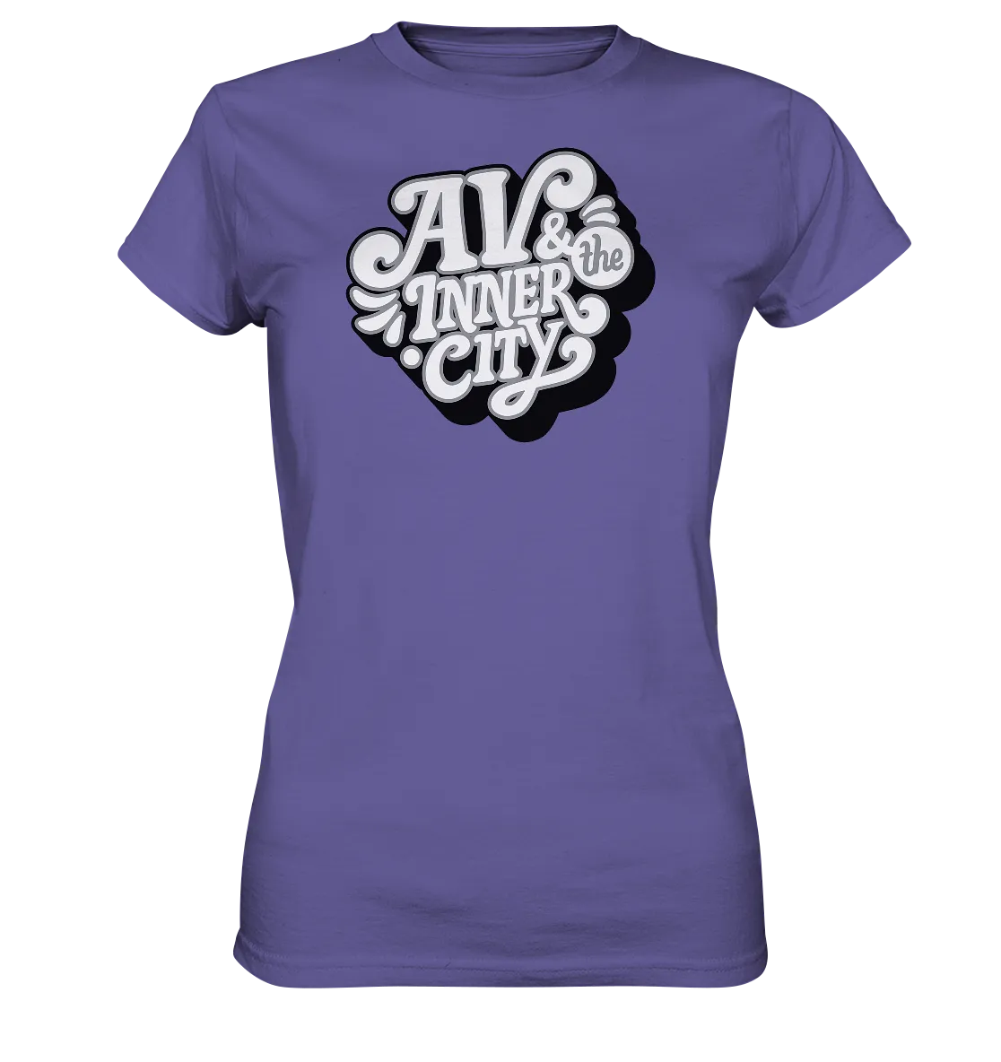 AV & the Inner City / Women's Premium Shirt with White and Black Logo