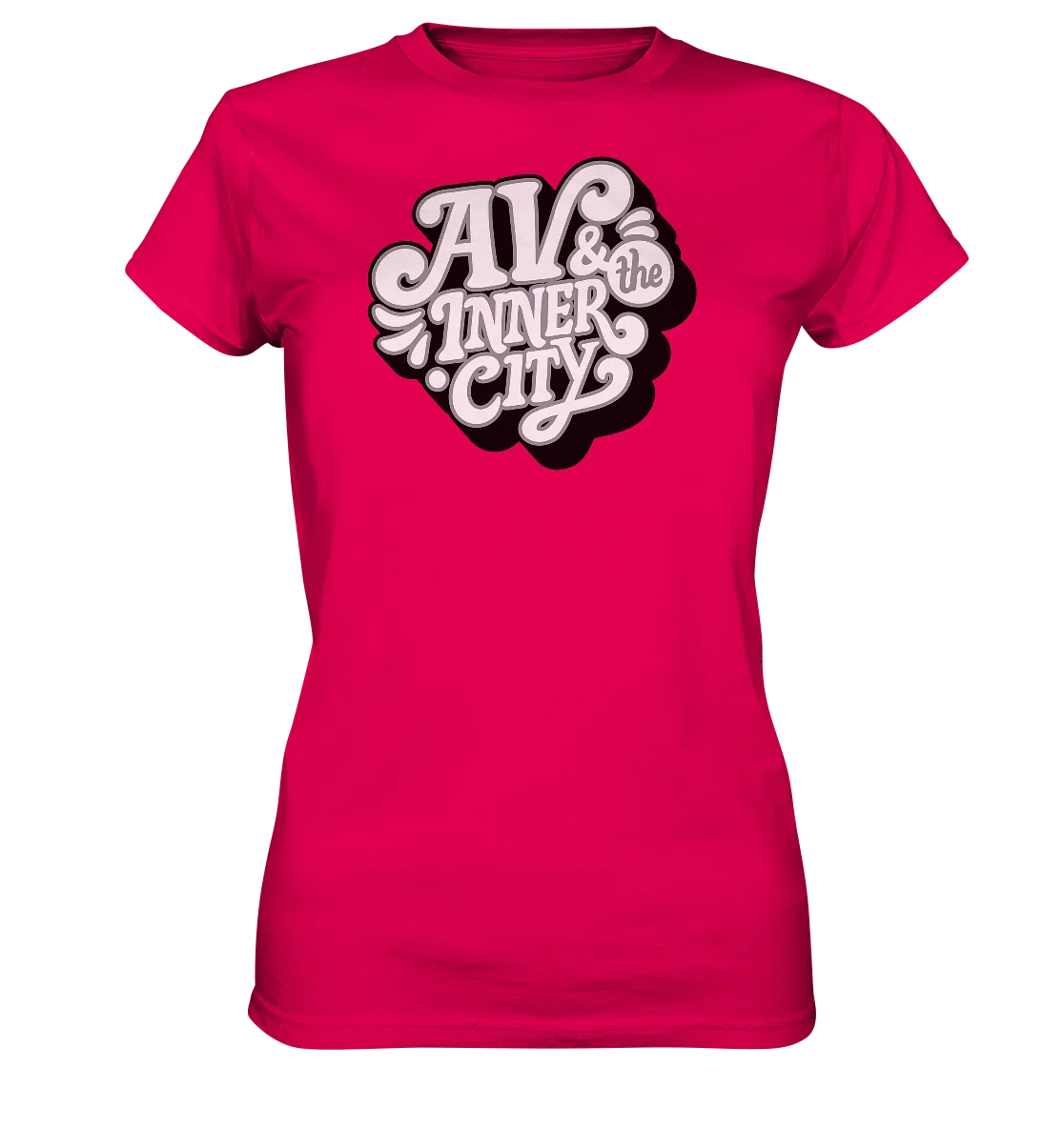 AV & the Inner City / Women's Premium Shirt with White and Black Logo