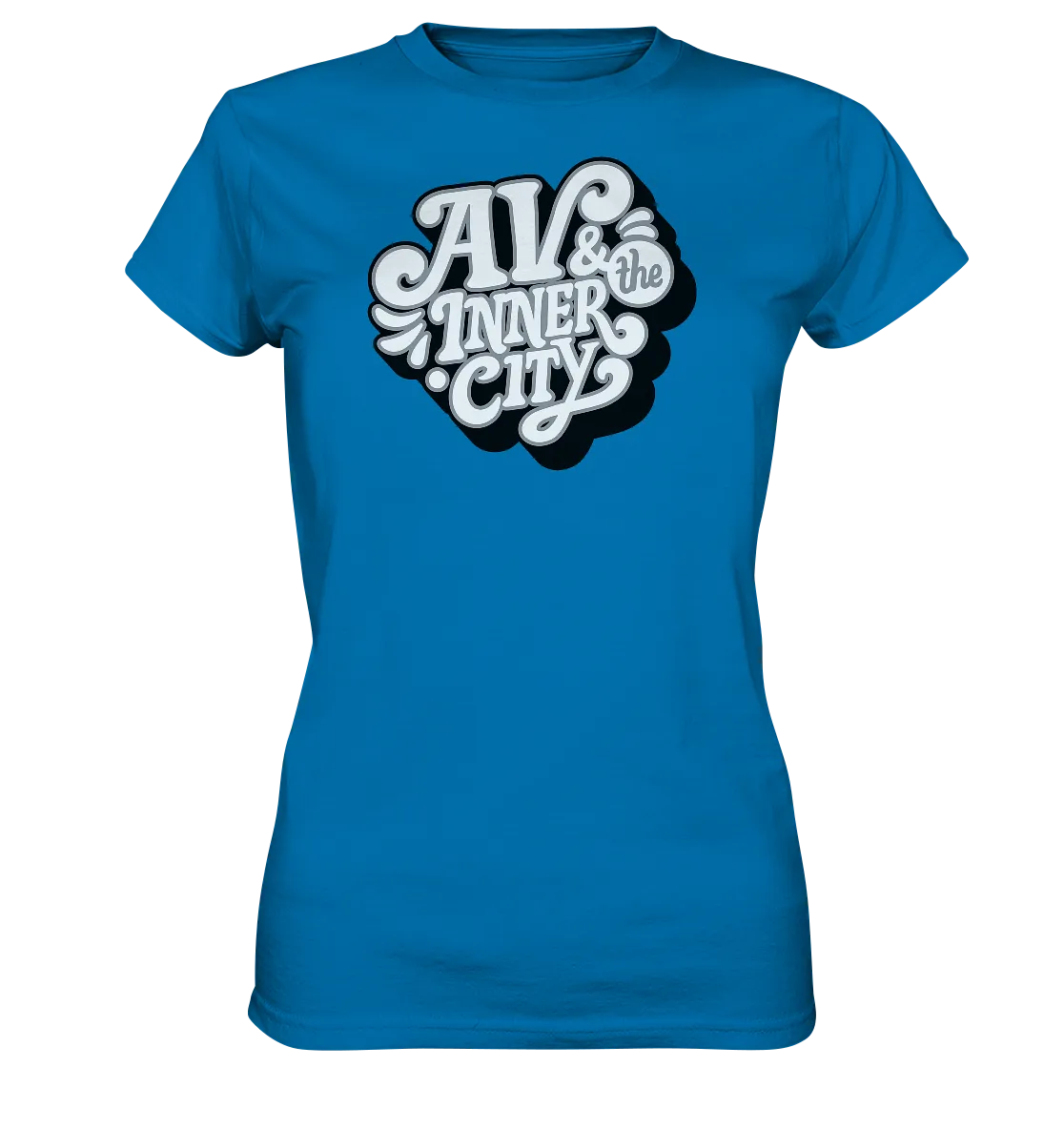 AV & the Inner City / Women's Premium Shirt with White and Black Logo