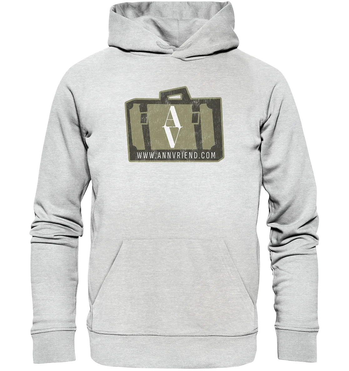 AV / Premium Unisex Hoodie with Suitcase Logo