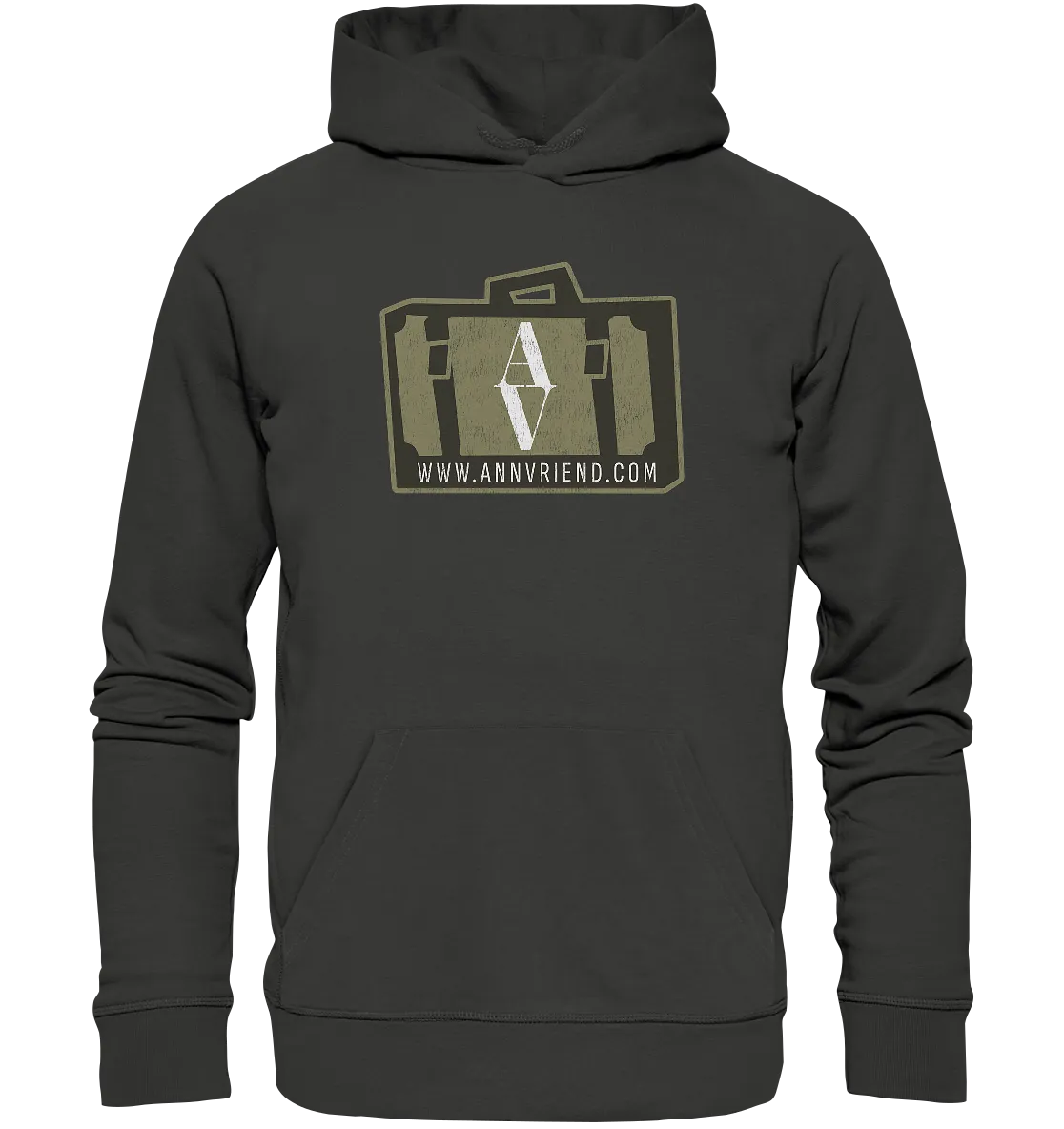 AV / Premium Unisex Hoodie with Suitcase Logo