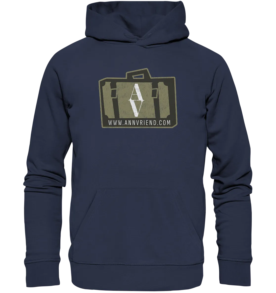AV / Premium Unisex Hoodie with Suitcase Logo