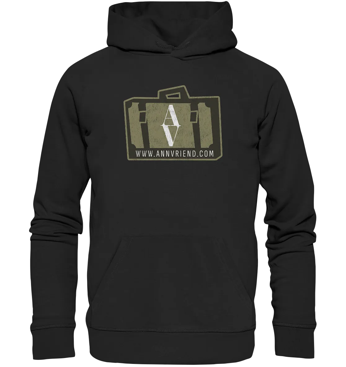 AV / Premium Unisex Hoodie with Suitcase Logo