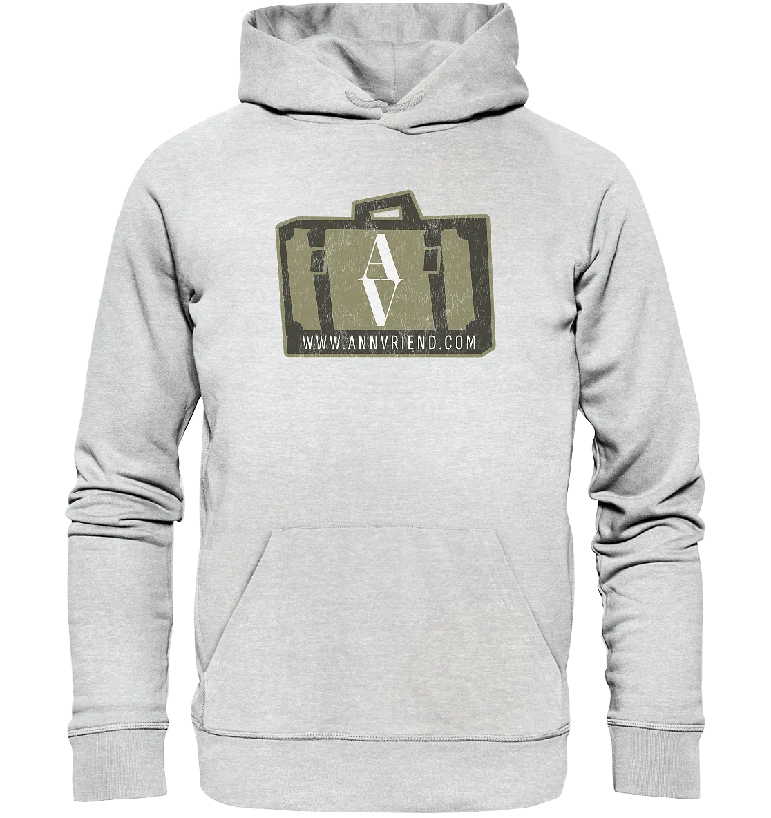 AV / Premium Unisex Hoodie with Suitcase Logo