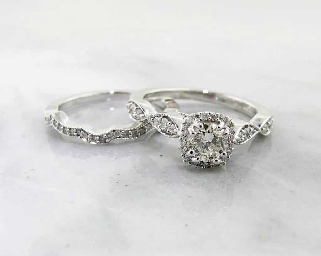 Available for sizes 6-8*Enter your finger size in purchase comments* 0.89ct TDW 14K White Gold