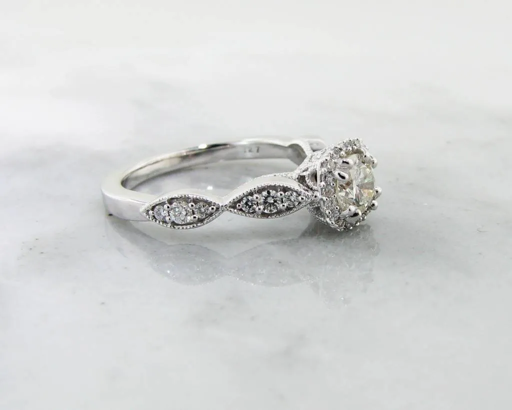 Available for sizes 6-8*Enter your finger size in purchase comments* 0.89ct TDW 14K White Gold