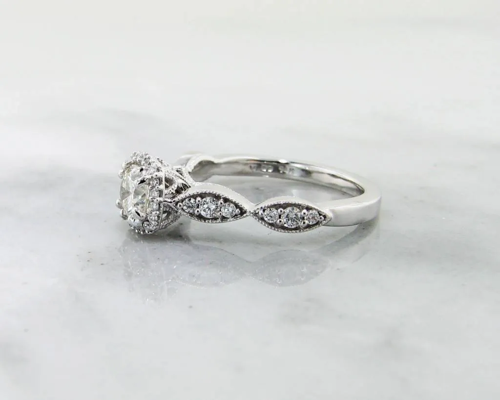 Available for sizes 6-8*Enter your finger size in purchase comments* 0.89ct TDW 14K White Gold