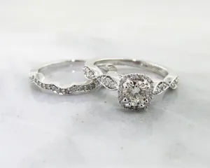 Available for sizes 6-8*Enter your finger size in purchase comments* 0.89ct TDW 14K White Gold