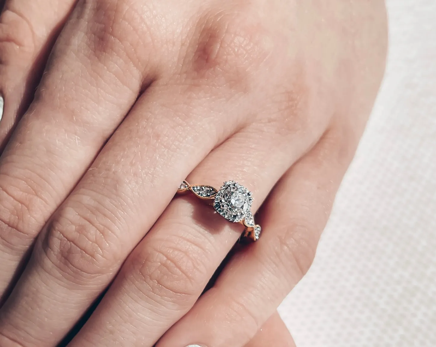 Available for sizes 6-8*Enter your finger size in purchase comments* 0.89ct TDW 14K White Gold