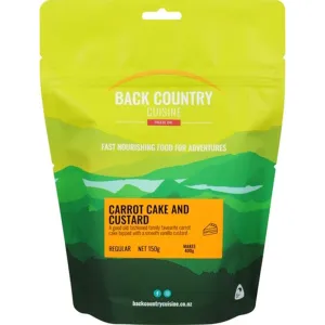 Back Country Food Carrot Cake and Custard