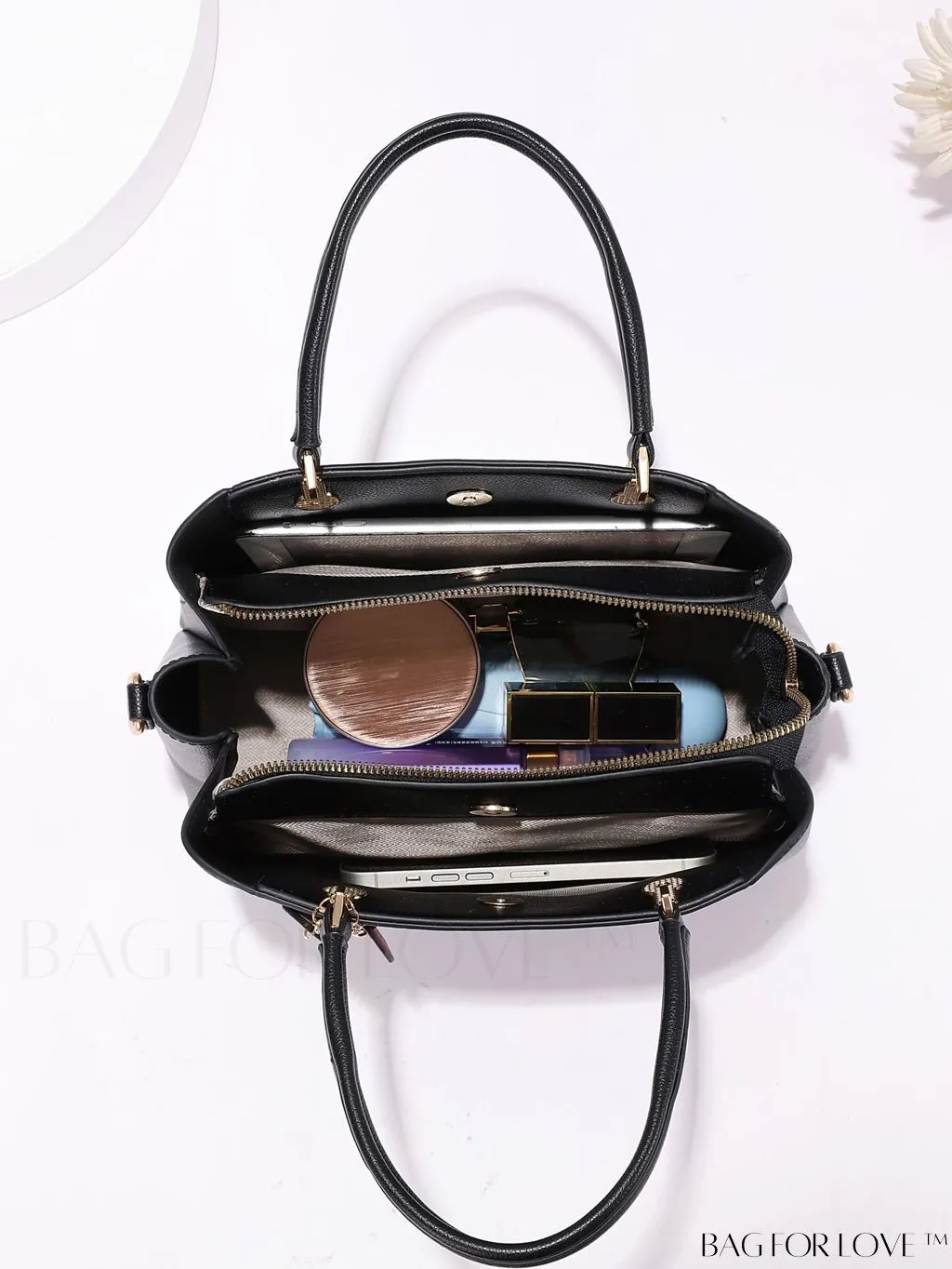 BagForLove - Pom Pom Decorated Elegant Shoulder Bag & Handbag: Timelessly Classic and Sophisticated