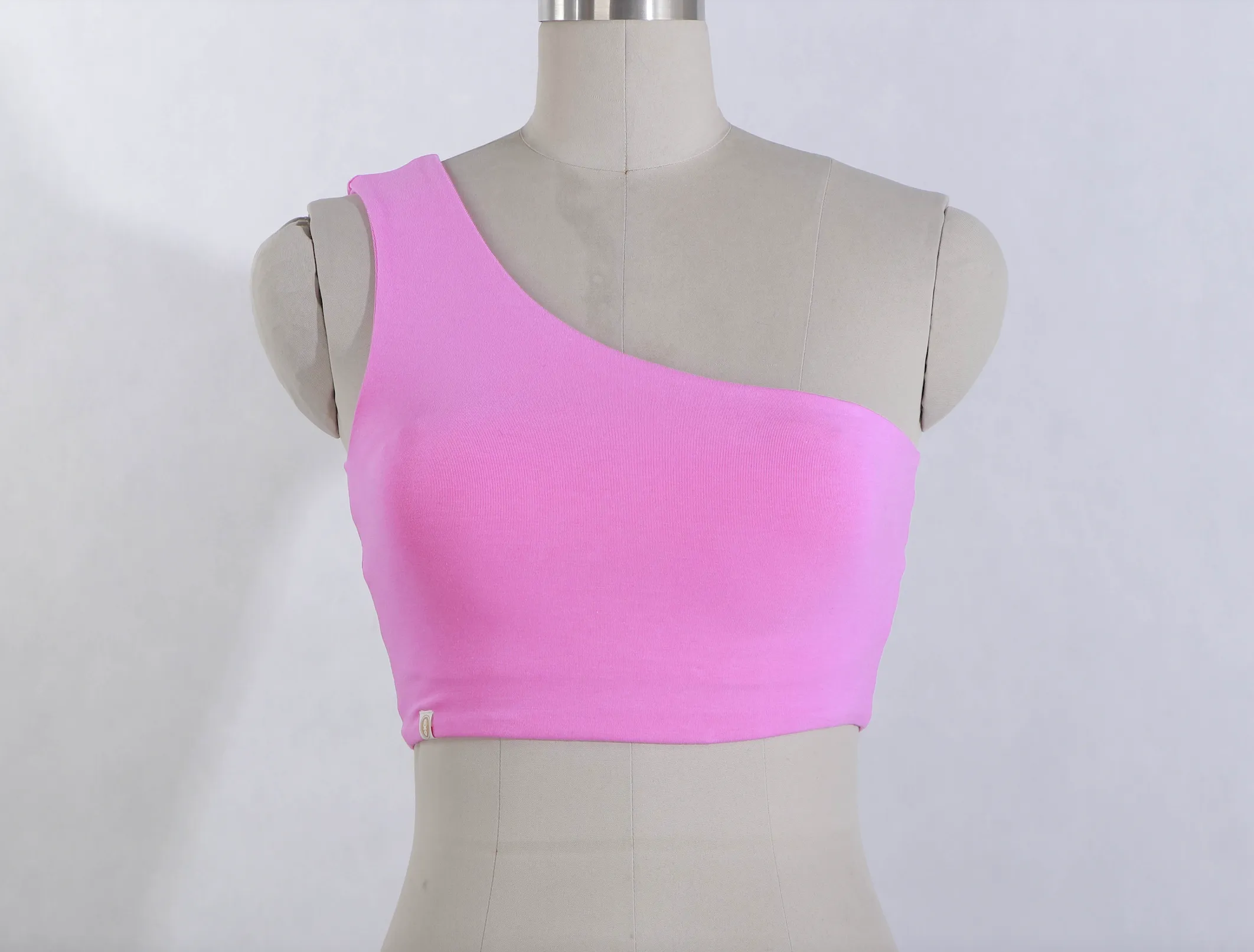 Bamboo One Shoulder Bra Top - 4 Colours