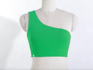 Bamboo One Shoulder Bra Top - 4 Colours