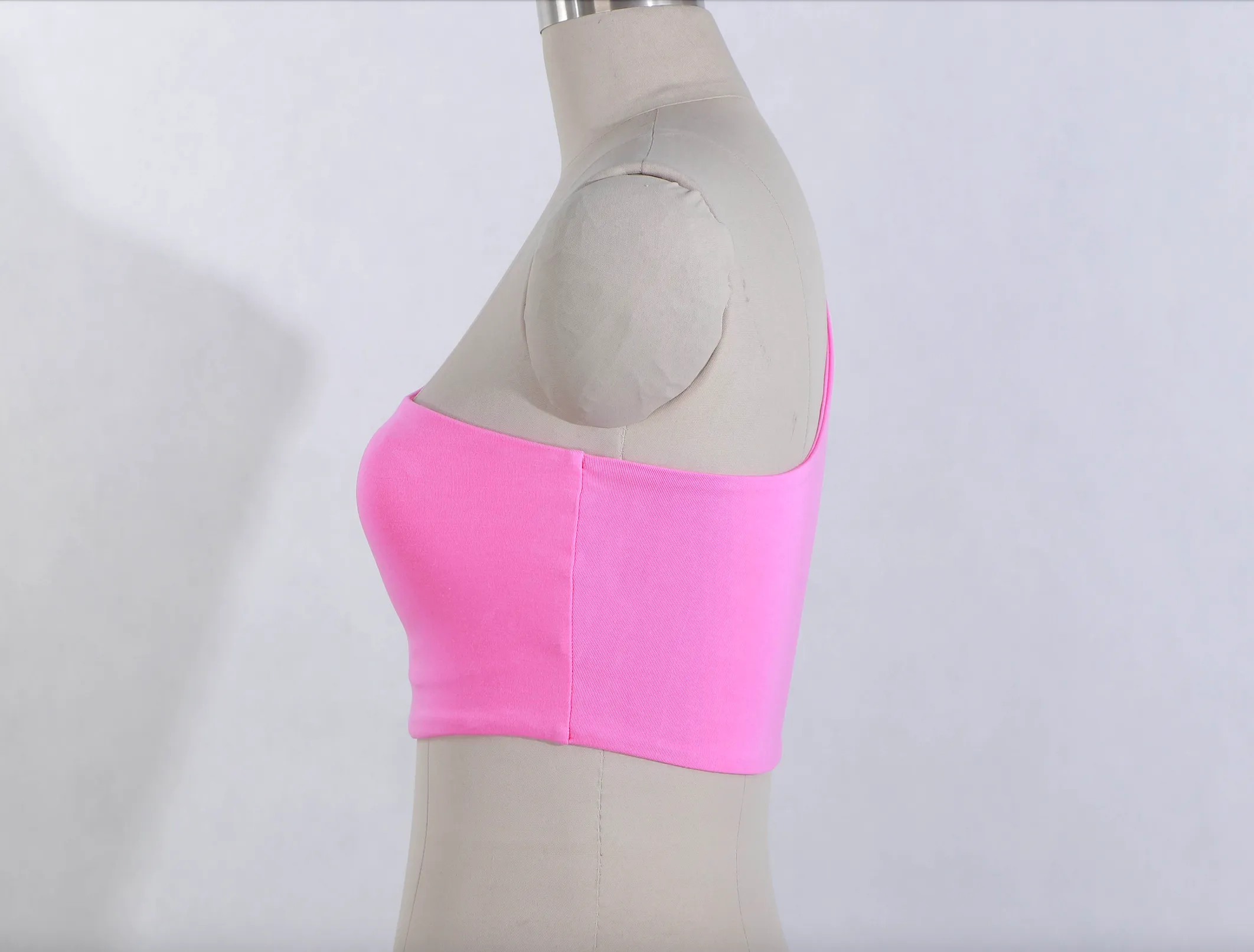 Bamboo One Shoulder Bra Top - 4 Colours
