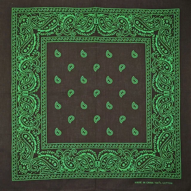 Bandana Schwarz Grün