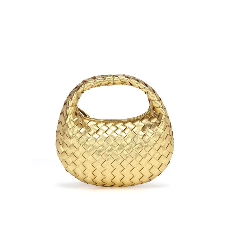 Basket Woven Mini Underarm Bag