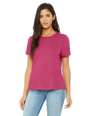 Bella Canvas Ladies Relaxed Short Sleeve Jersey T-Shirt | Berry