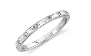 Bezel Set Diamond Petite Band | 0.07 Carat Total Weight