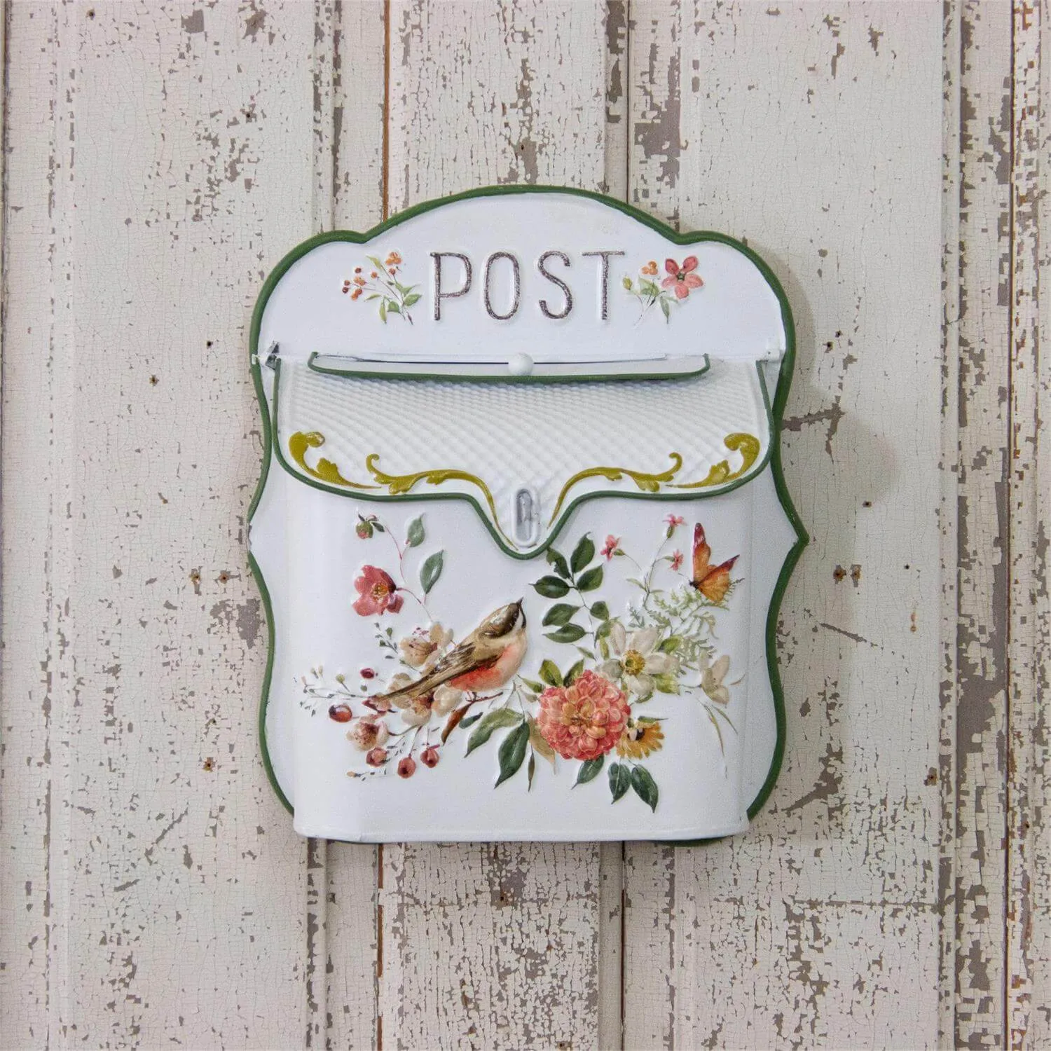 Birds With Flowers Postbox