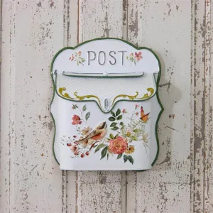 Birds With Flowers Postbox