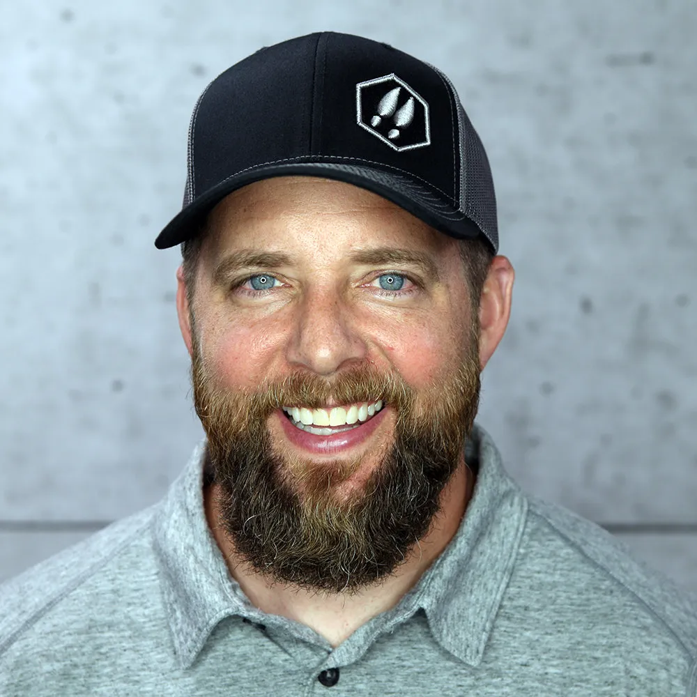 BLACK & GREY DEERCAST RICHARDSON SNAPBACK HAT