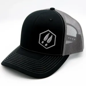 BLACK & GREY DEERCAST RICHARDSON SNAPBACK HAT