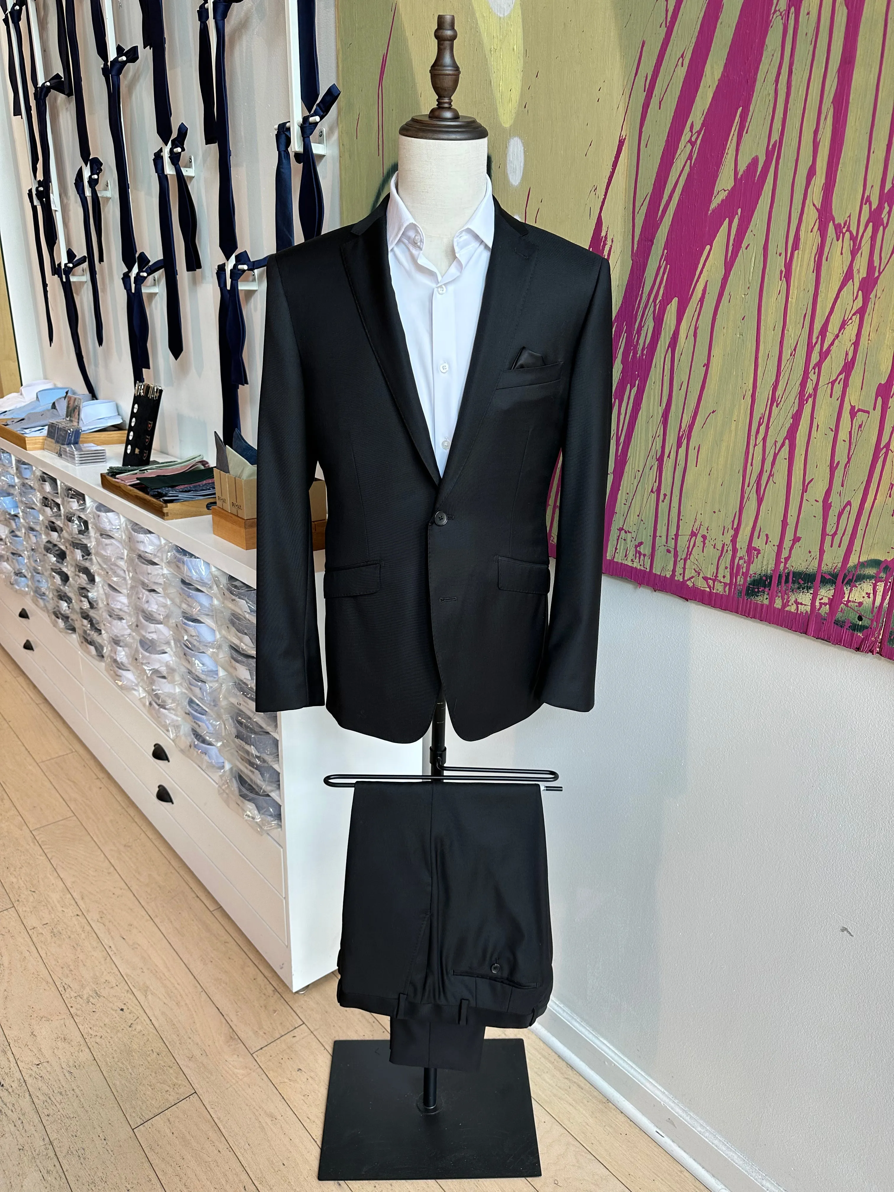 Black Luxury Suit Pants