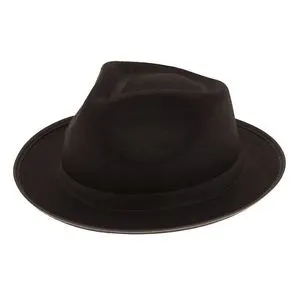 Black Trilby Hat