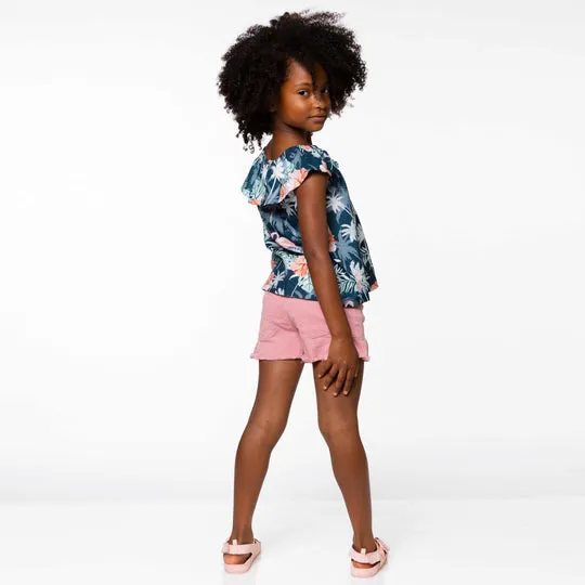 Blouse imprimée flamant rose - Deux par Deux