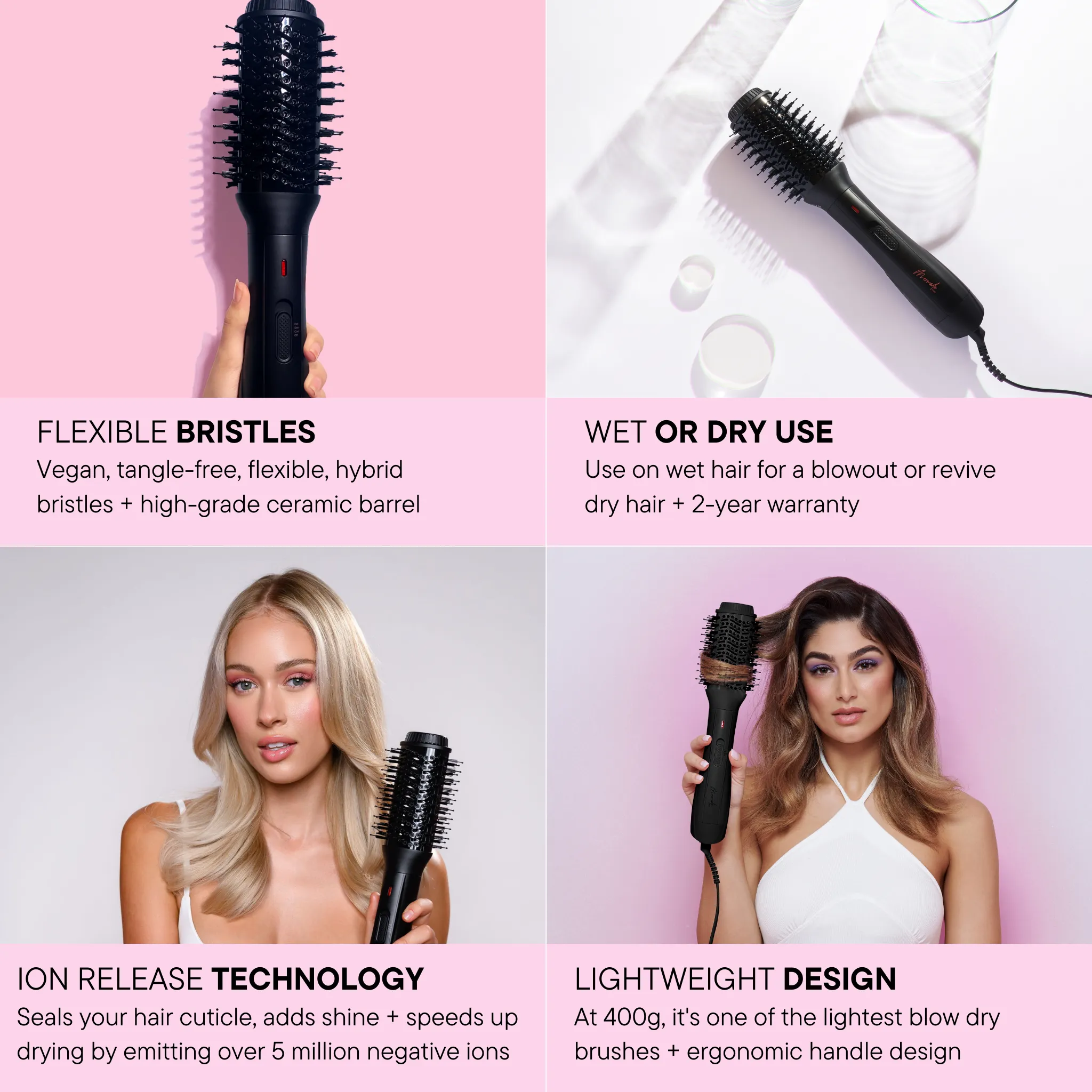 Blow Dry Brush - Sleek Black