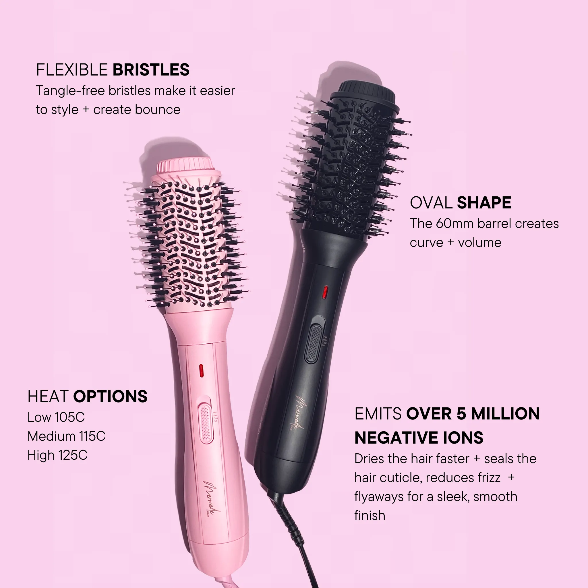Blow Dry Brush - Sleek Black