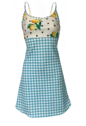 BLUE LEMON PICNIC DRESS