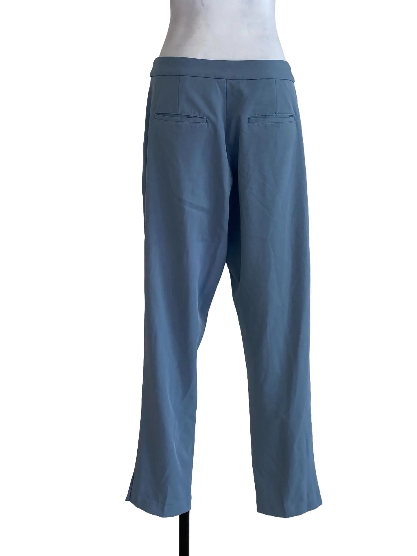 Blue Plain Pants