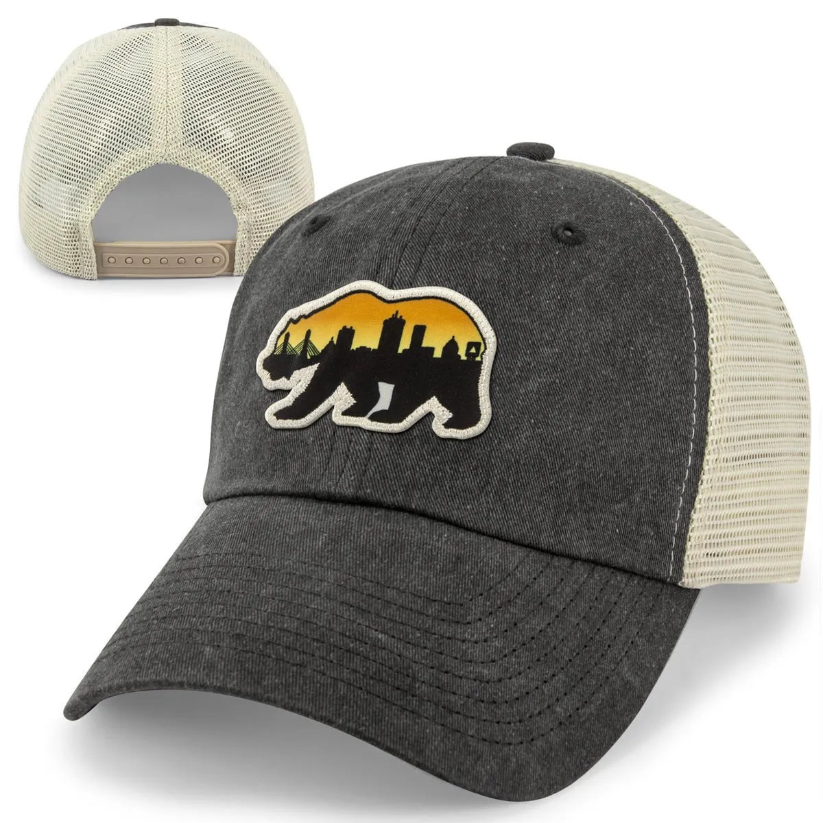 Boston Bear Skyline Patch Relaxed Trucker