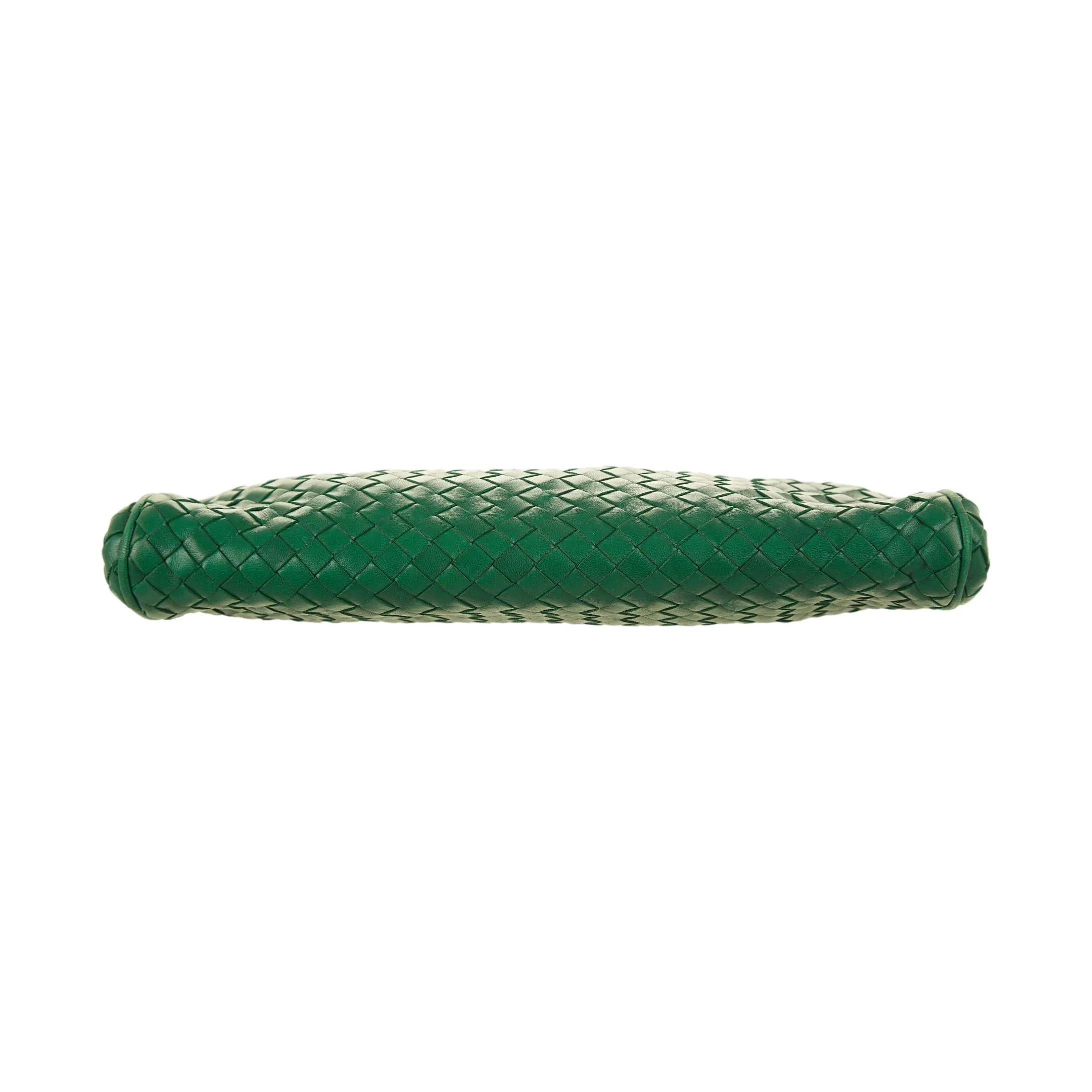 Bottega Veneta Green Woven Clutch