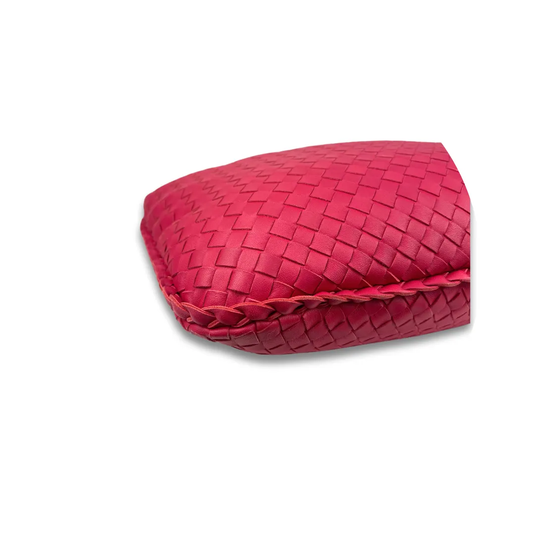 Bottega Veneta Hot Pink Intrecciato Hobo