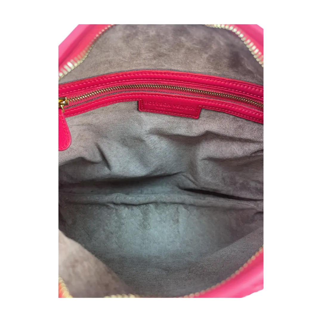 Bottega Veneta Hot Pink Intrecciato Hobo