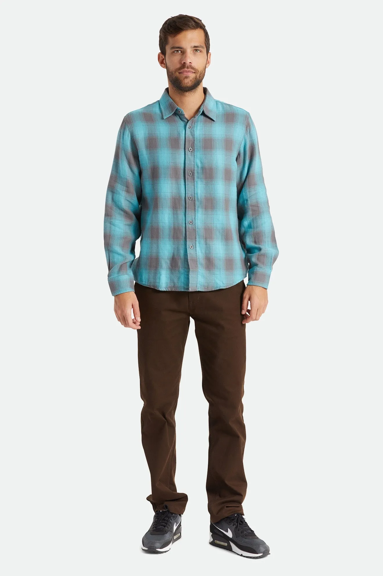 Bowery Soft Weave L/S Flannel - Blue Mirage