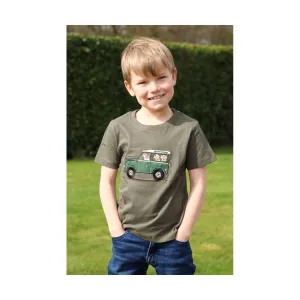 British Country Collection Offroader & Dogs Childrens T-Shirt