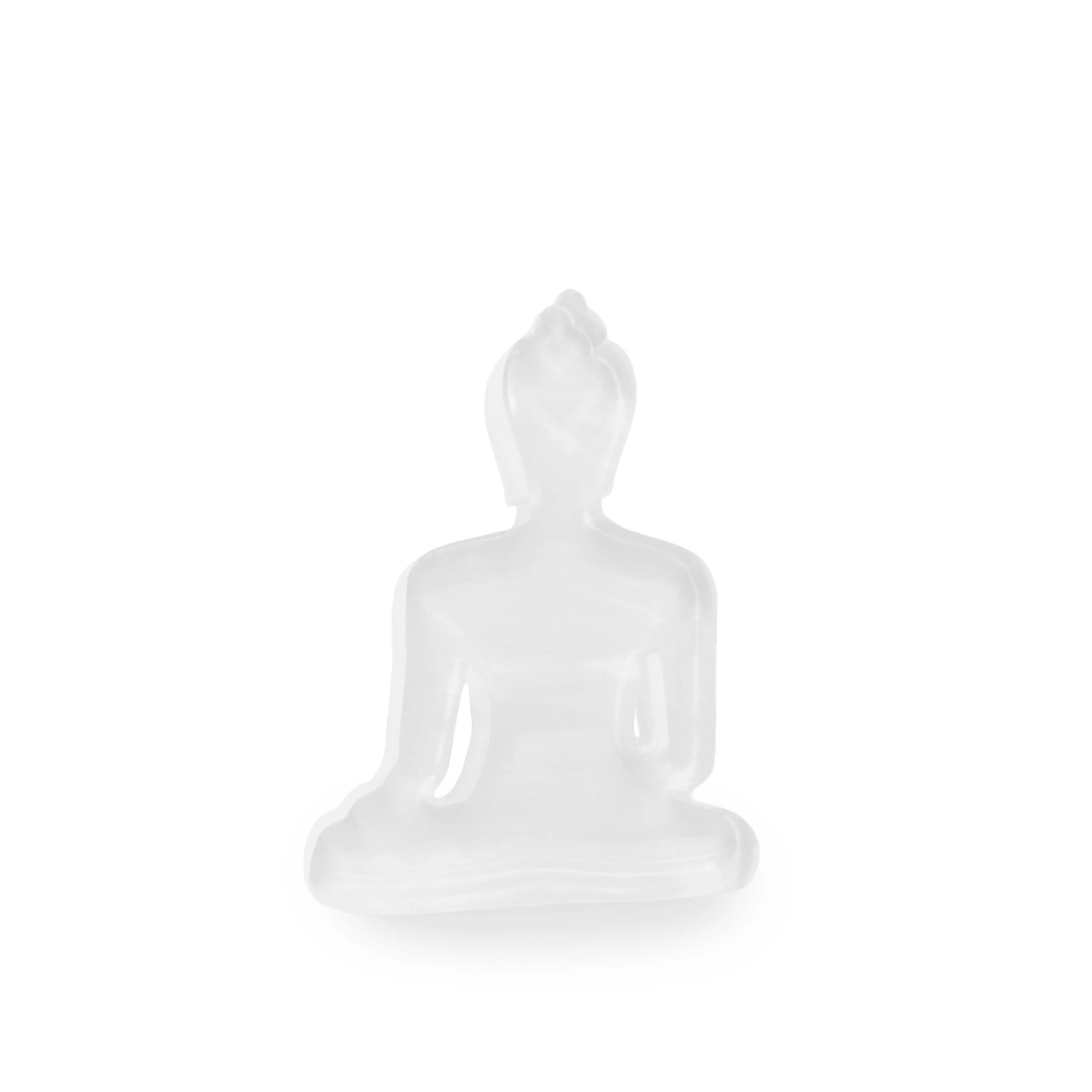 Buddha statue set of 3 - White, Red and Pink
