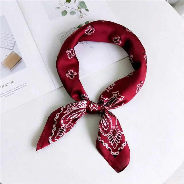 Burgund Paisley Bandana