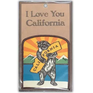 CA Mountain Bear Hug Embroidered Patch