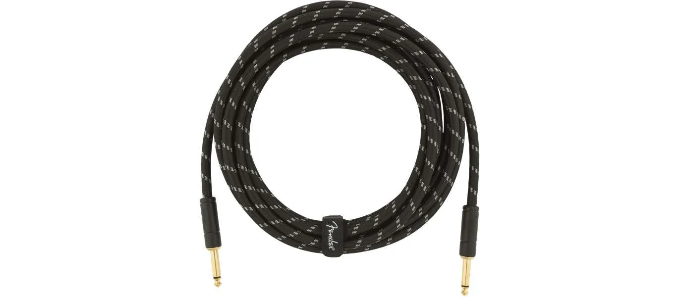 CABLE DELUXE FENDER DE 4,5 METROS NEGRO
