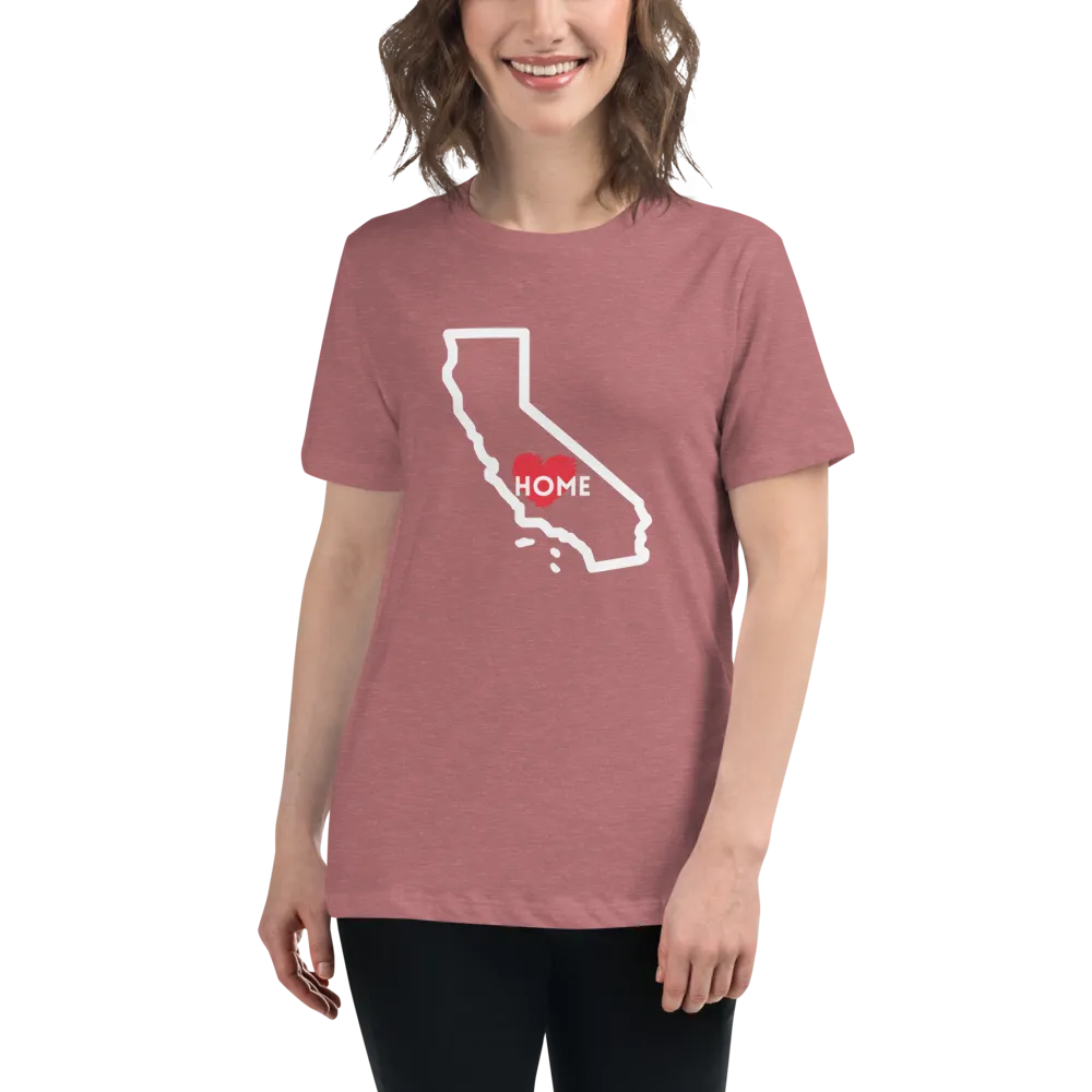 CALIFORNIA IS HOME Women's Relaxed T-Shirt