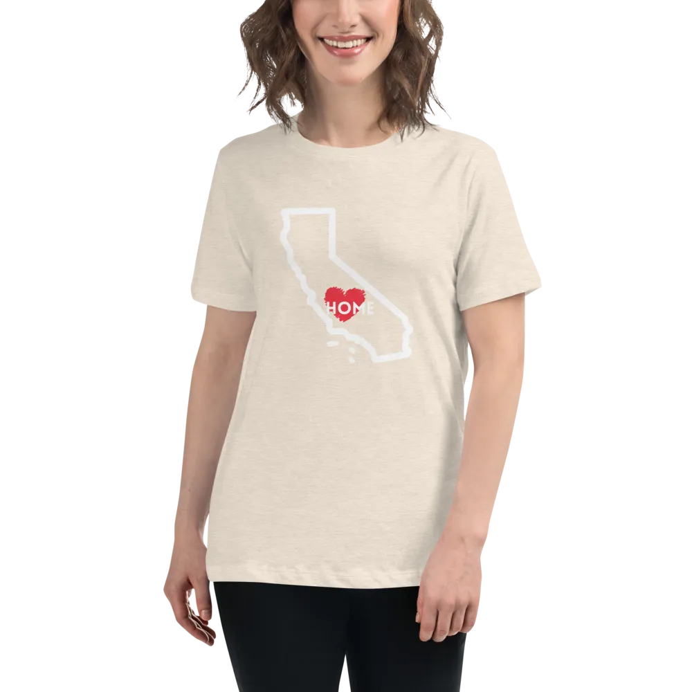 CALIFORNIA IS HOME Women's Relaxed T-Shirt